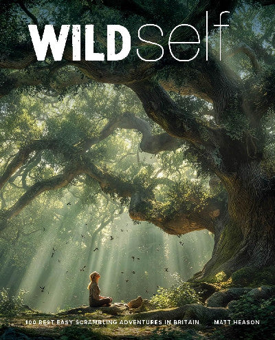 Clawr llyfr / Book cover: Wild Self — 400 transformational nature experiences in Britain from shamanism to forest bathing