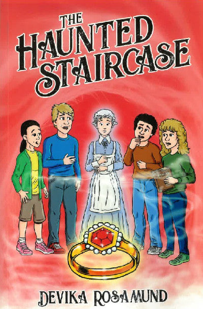 Clawr llyfr / Book cover: The Haunted Staircase
