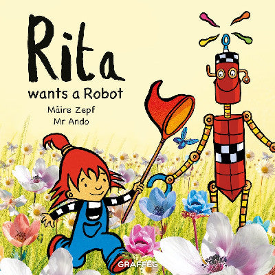 Clawr llyfr / Book cover: Rita Wants a Robot