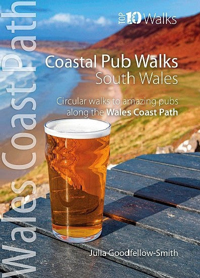 Clawr llyfr / Book cover: Coastal Pub Walks: South Wales
