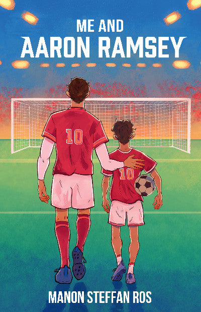 Clawr llyfr / Book cover: Me and Aaron Ramsey