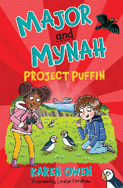 Clawr llyfr / Book cover: Major and Mynah: Project Puffin