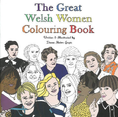 Clawr llyfr / Book cover: Great Welsh Women Colouring Book, The