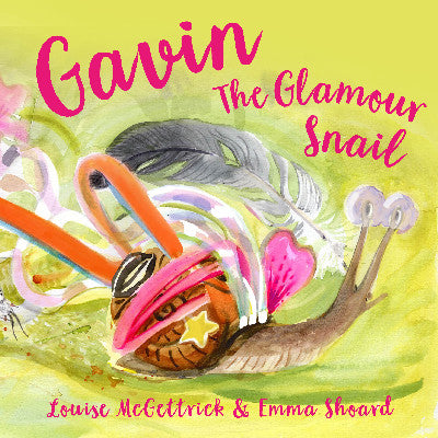 Clawr llyfr / Book cover: Gavin the Glamour Snail