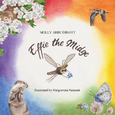 Clawr llyfr / Book cover: Effie the Midge
