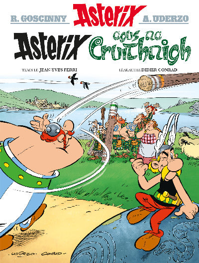 Clawr llyfr / Book cover: Asterix agus na Cruithnigh (Asterix i nGaeilge / Asterix in Irish)