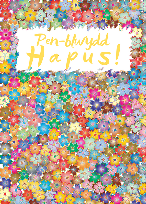 Penblwydd Hapus (Ffoil Aur) | Cardiau.Cymru - Siop Y Pentan