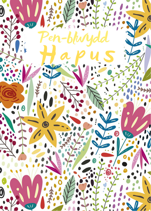 Penblwydd Hapus (Ffoil Aur) | Cardiau.Cymru - Siop Y Pentan