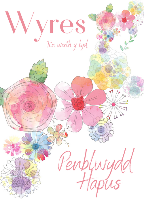 Penblwydd Hapus Wyres| Cardiau.Cymru
