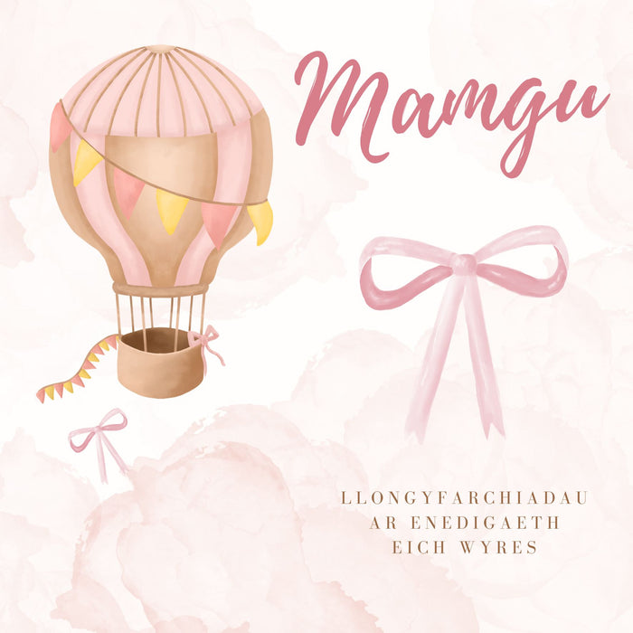Mamgu - Llongyfarchiadau | Cardiau.Cymru - Siop Y Pentan