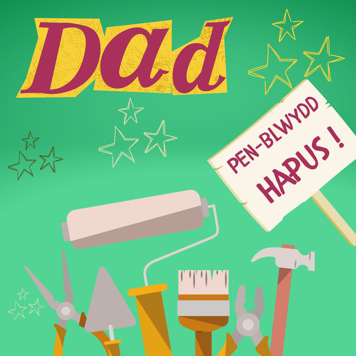 Penblwydd Hapus Dad | Cardiau.Cymru - Siop Y Pentan