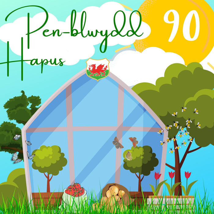Penblwydd Hapus 90 | Cardiau.Cymru - Siop Y Pentan