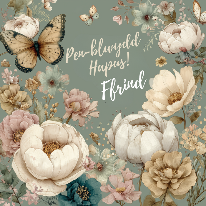 Penblwydd Hapus Ffrind | Cardiau.Cymru