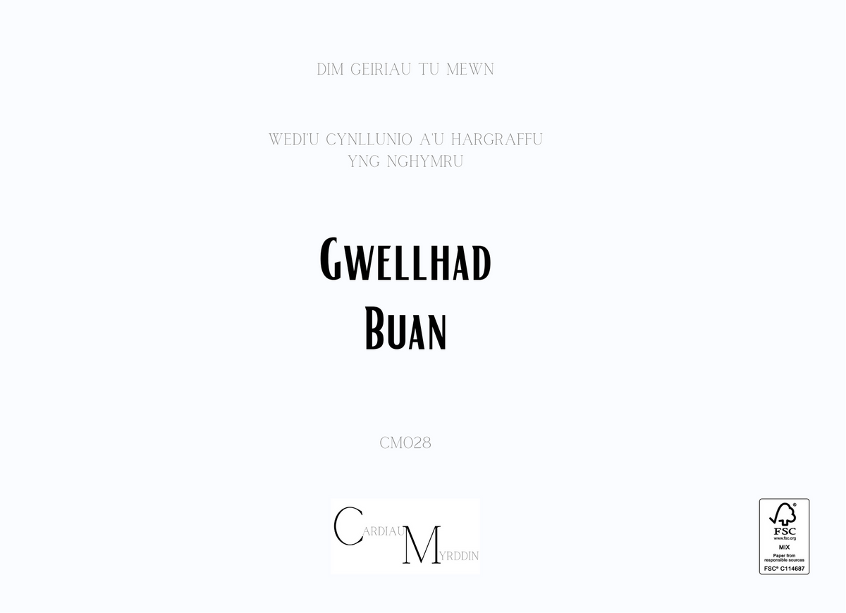 Gwellhad Buan | Cardiau Myrddin - Siop Y Pentan