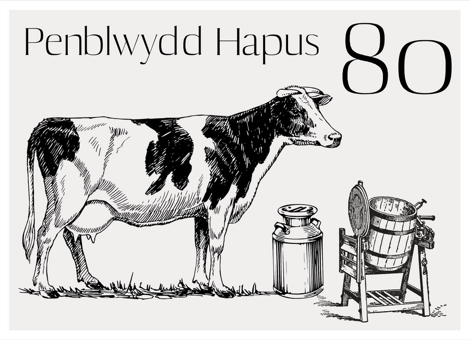 Penblwydd Hapus 80 | Cardiau Myrddin - Siop Y Pentan