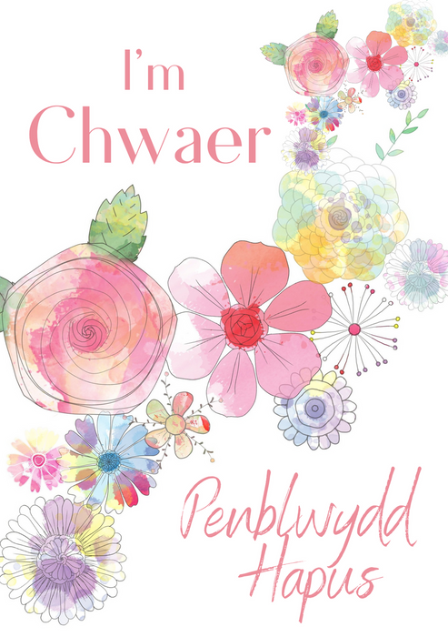 Penblwydd Hapus I'm Chwaer | Cardiau.Cymru - Siop Y Pentan
