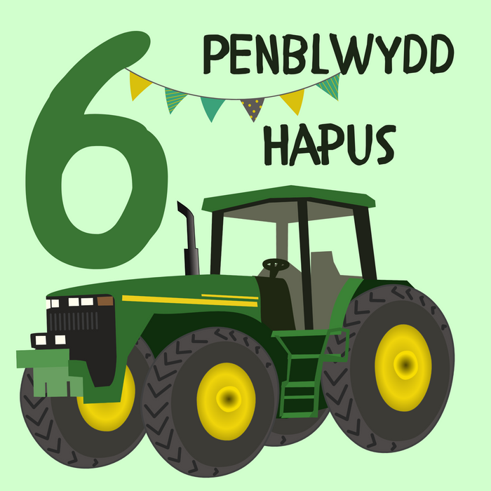 Penblwydd Hapus 6 | Cardiau.Cymru - Siop Y Pentan
