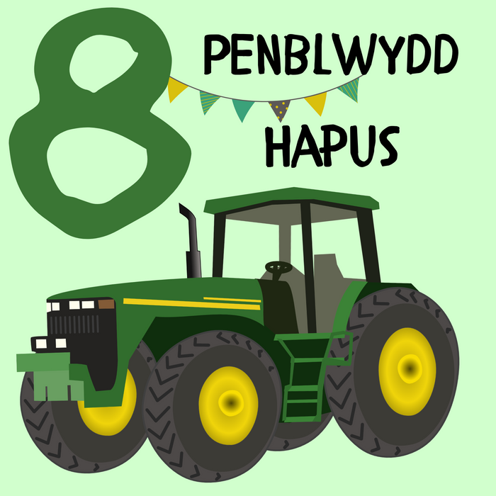 Penblwydd Hapus 8 | Cardiau.Cymru - Siop Y Pentan