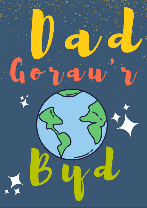 Dad Gorau'r Byd | Cardiau.Cymru - Siop Y Pentan