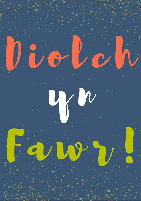 Diolch yn Fawr | Cardiau.Cymru - Siop Y Pentan