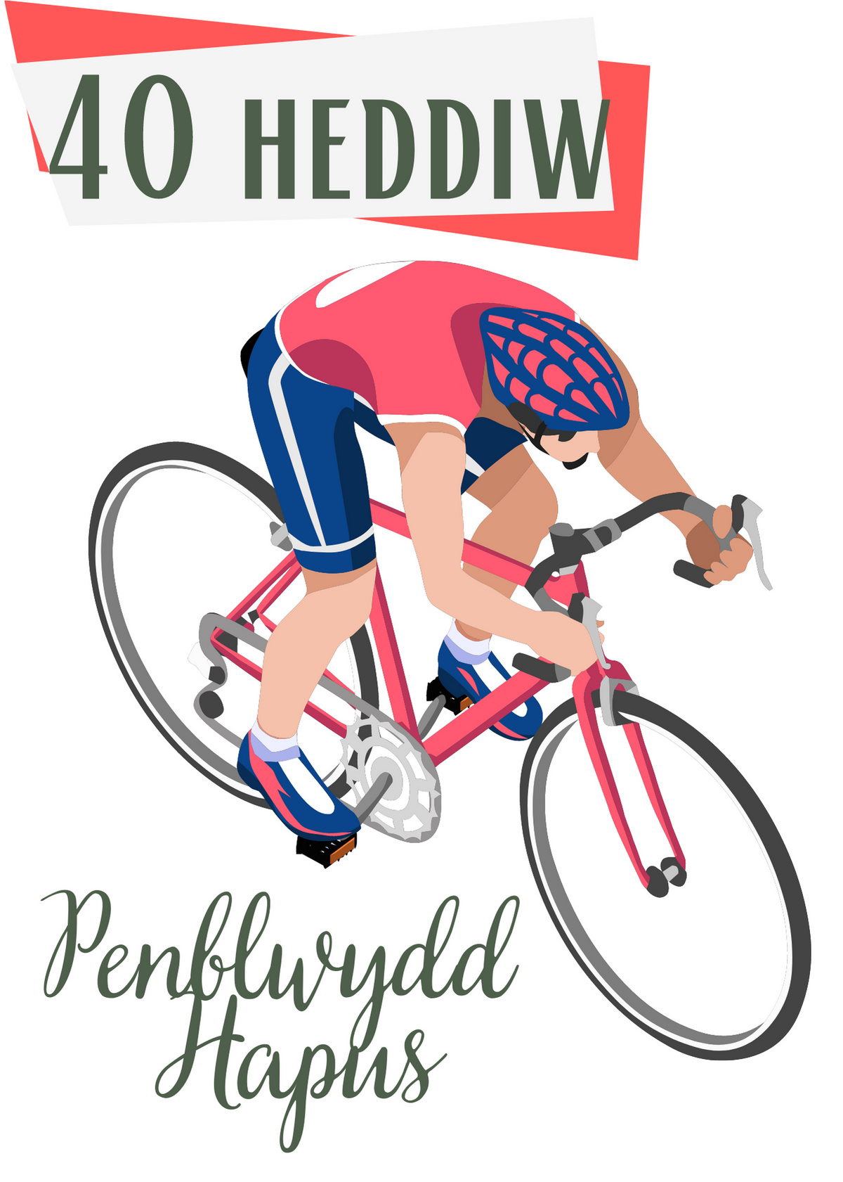 Penblwydd Hapus 40 | Cardiau.Cymru - Siop Y Pentan