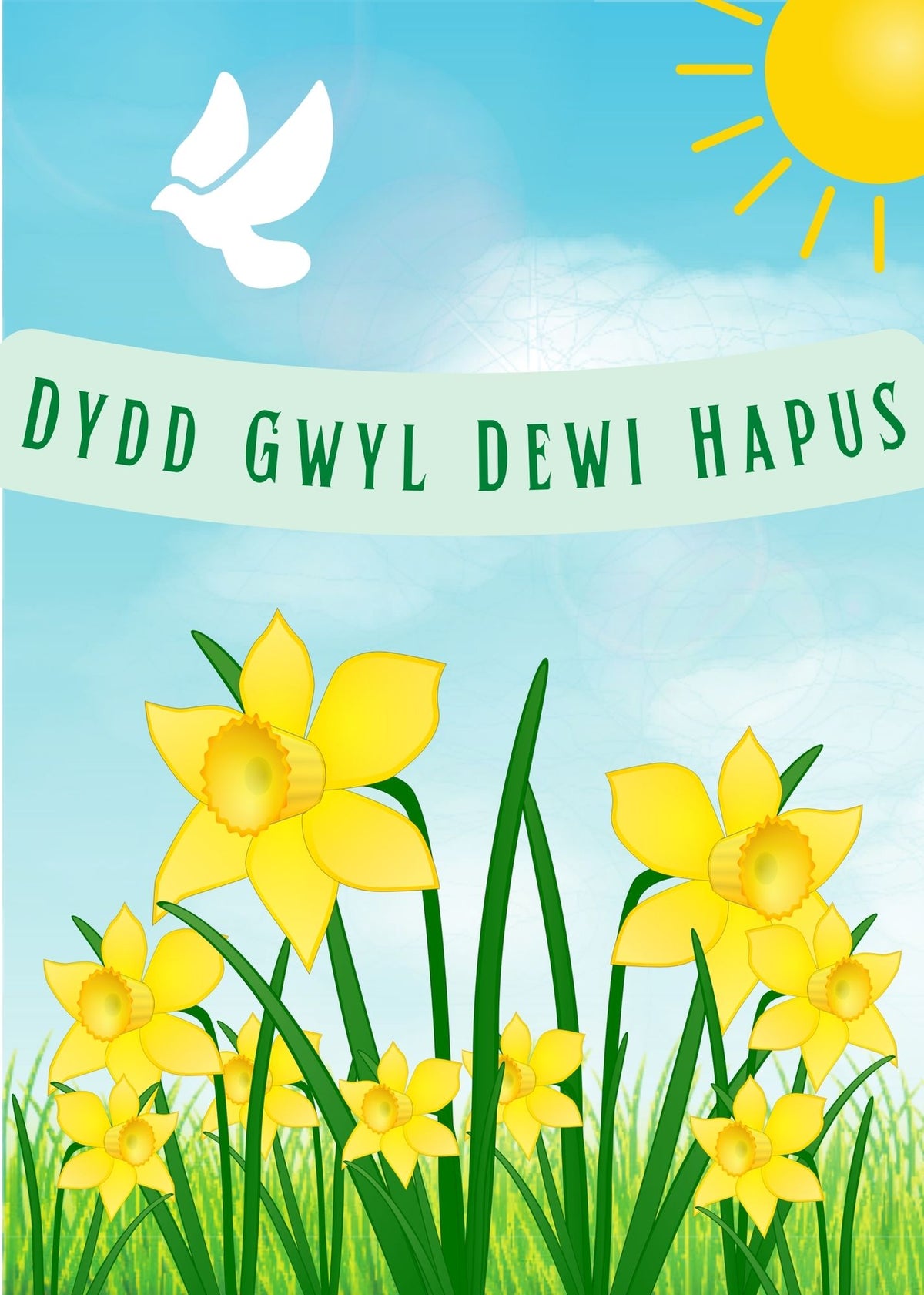 Dydd Gwyl Dewi Hapus | Cardiau.Cymru - Siop Y Pentan