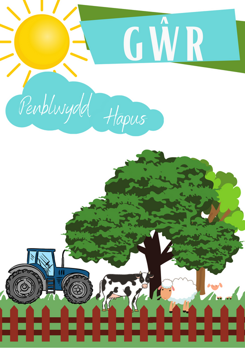 Penblwydd Hapus Gwr | Cardiau.Cymru - Siop Y Pentan