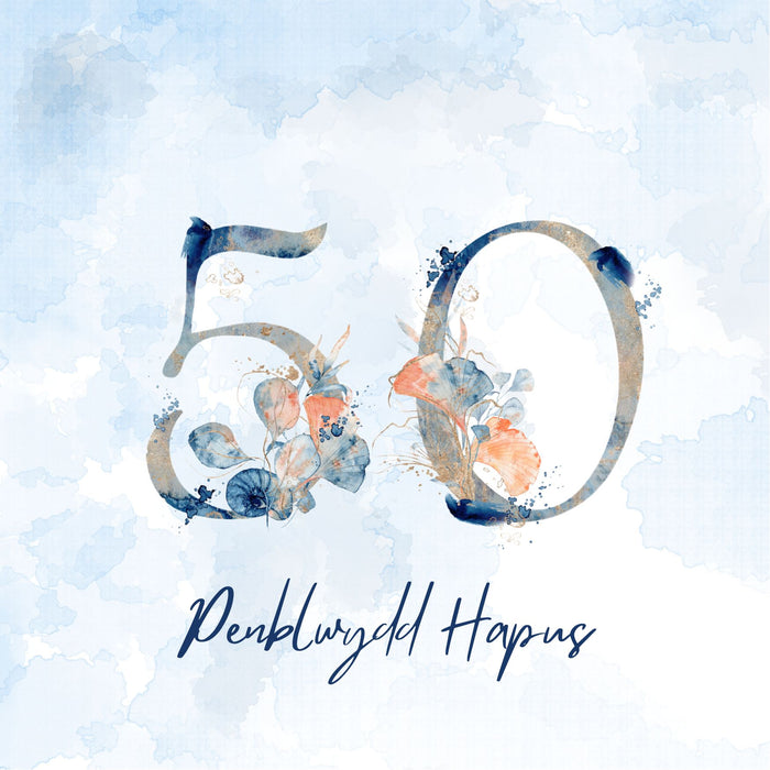 Penblwydd Hapus 50 | Cardiau Myrddin - Siop Y Pentan