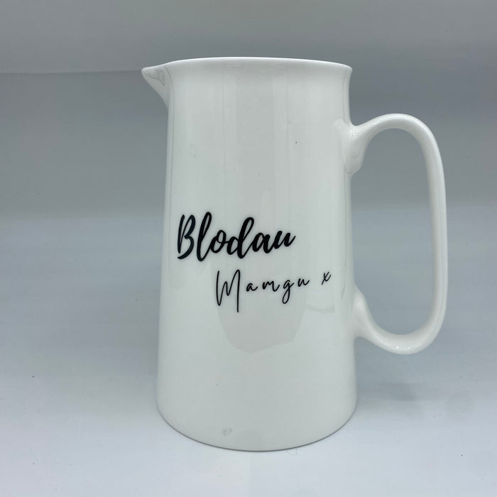 Jwg Blodau Mamgu (Mawr) | Crochenwaith I'r Cymry - Siop Y Pentan