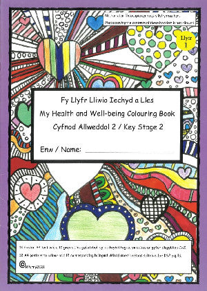 Llyfr Lliwio Iechyd a Lles / My Health and Well-Being Colouring B