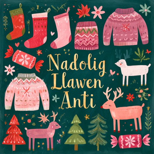 Nadolig Llawen Anti | Cardiau.Cymru - Siop Y Pentan