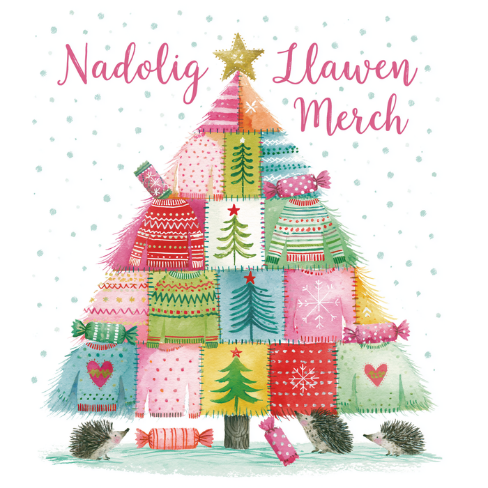 Nadolig Llawen Merch | Cardiau.Cymru