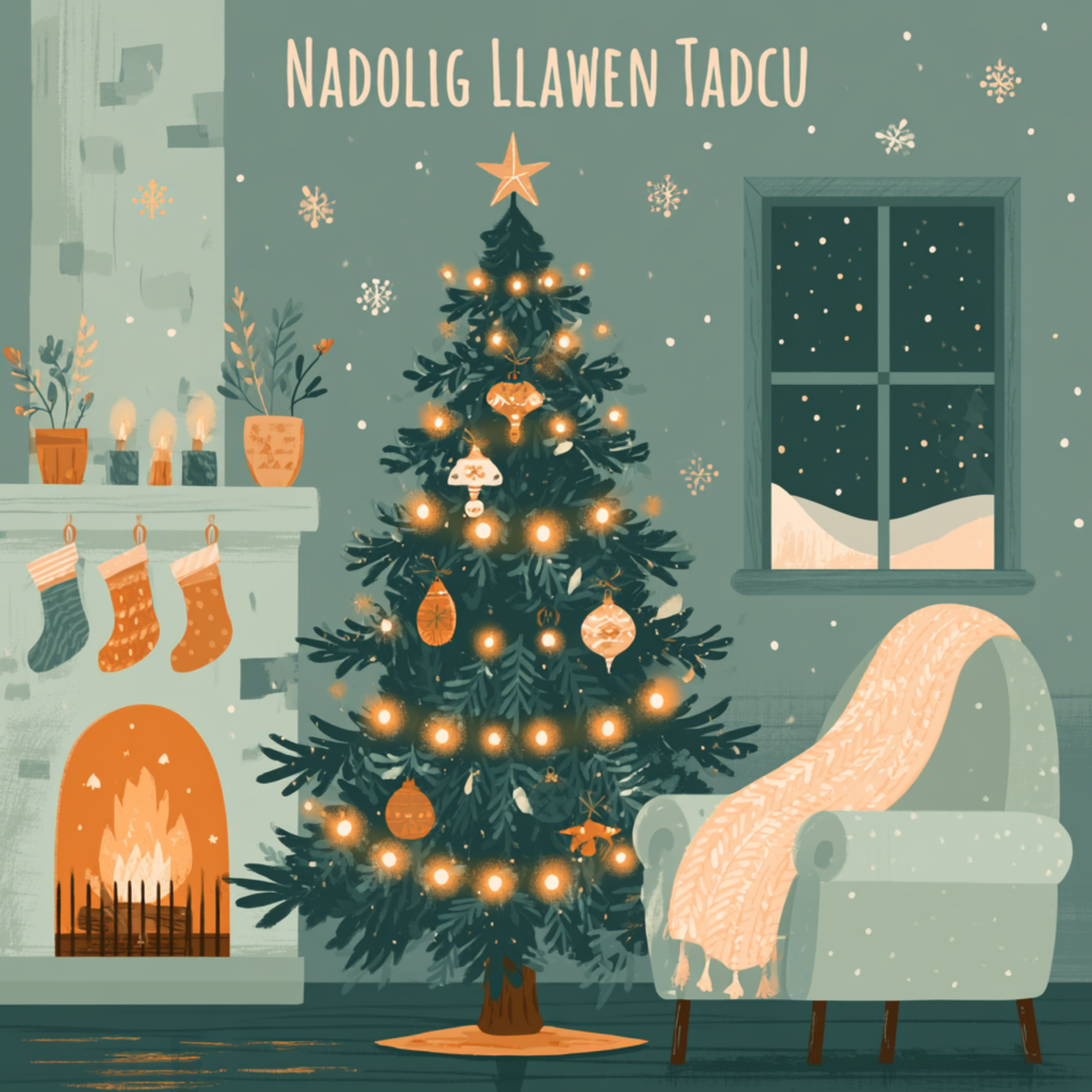 Nadolig Llawen Tadcu | Cardiau.Cymru - Siop Y Pentan