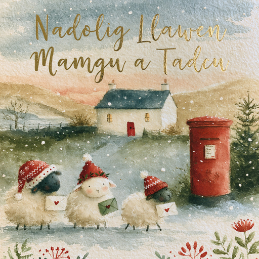 Nadolig Llawen Mamgu a Tadcu | Cardiau.Cymru - Siop Y Pentan