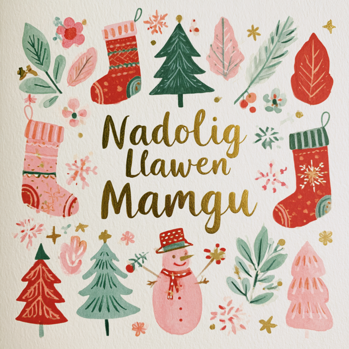 Nadolig Llawen Mamgu | Cardiau.Cymru