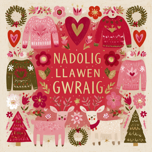 Nadolig Llawen Gwraig | Cardiau.Cymru - Siop Y Pentan
