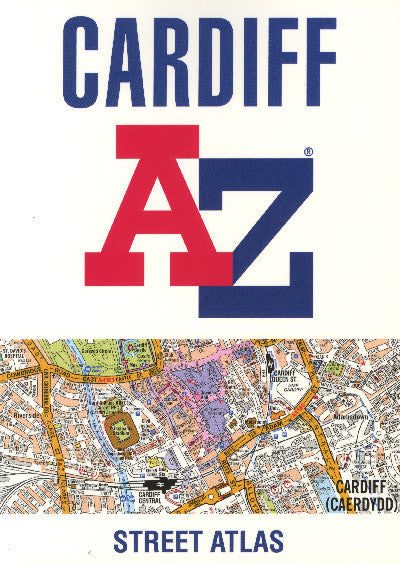 Clawr llyfr / Book cover: Cardiff A-Z Street Atlas