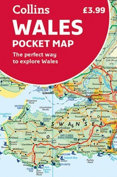 Clawr llyfr / Book cover: Wales Pocket Map - Perfect Way to Explore Wales, The