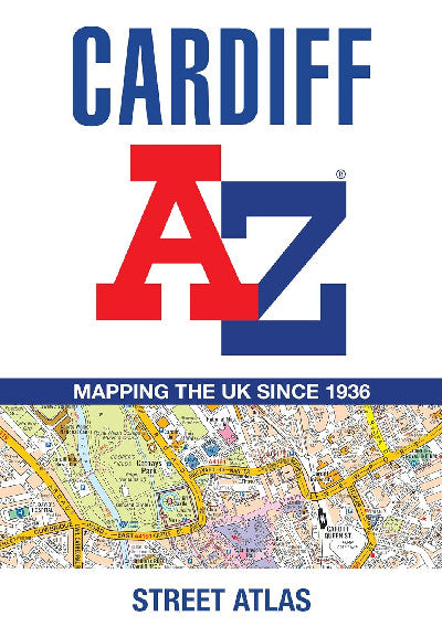 Clawr llyfr / Book cover: Cardiff A-Z Street Atlas