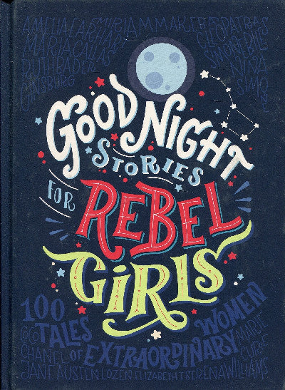 Clawr llyfr / Book cover: Good Night Stories for Rebel Girls