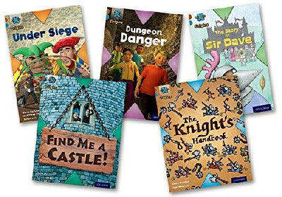 Clawr llyfr / Book cover: Project X: Band 9 Brown - Knights and Castles (Mixed Pack of 5)