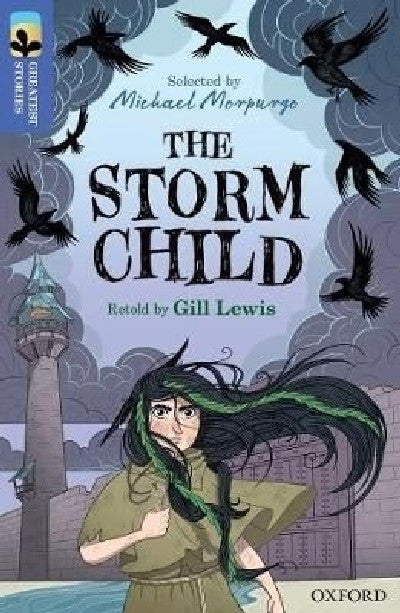 Clawr llyfr / Book cover: The Storm Child