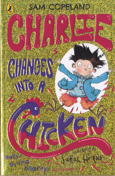 Clawr llyfr / Book cover: Charlie Changes into a Chicken