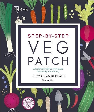 Clawr llyfr / Book cover: Step by Step Veg Patch