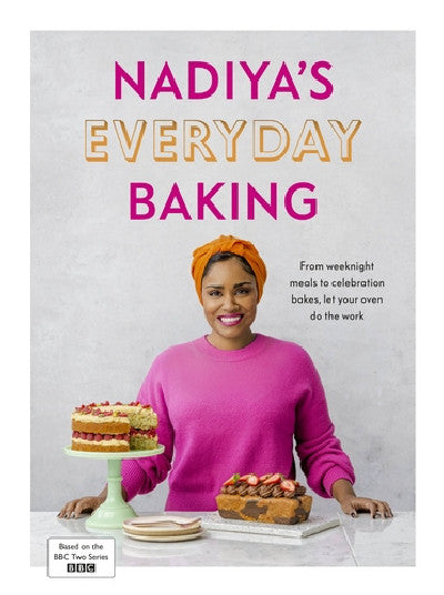 Clawr llyfr / Book cover: Nadiya's Everyday Baking