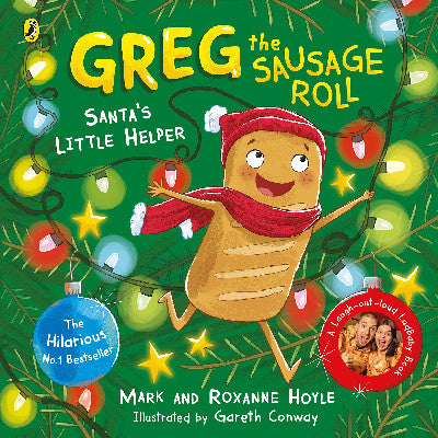 Clawr llyfr / Book cover: Greg the Sausage Roll: Santa's Little Helper