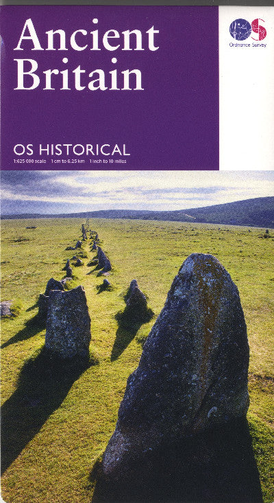 Clawr llyfr / Book cover: O.S. Ancient Britain Historical Map