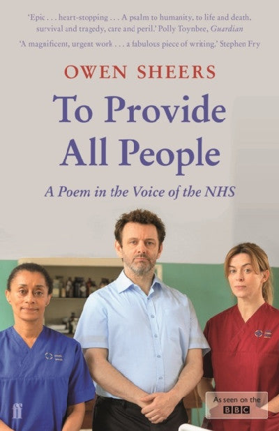Clawr llyfr / Book cover: To Provide all People - A Poem in the Voice of the NHS