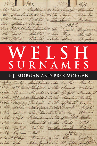 Clawr llyfr / Book cover: Welsh Surnames