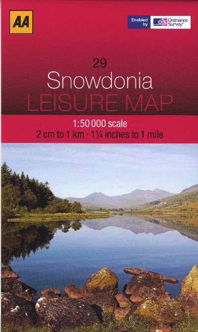 Clawr llyfr / Book cover: Snowdonia Leisure Map
